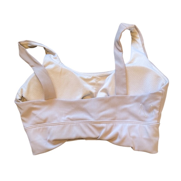 Lilac Ribbed Biker Shorts + Bra Set - Picture 5 of 5